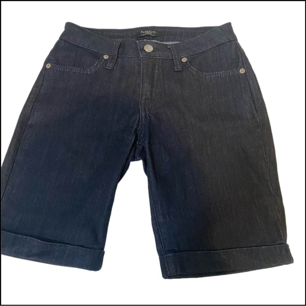 WORN 1X Bebe Bermuda Dark Denim Shorts